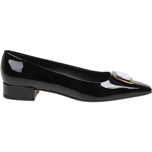 Patent Leather Ballerina Pumps , female, Sizes: 5 1/2 UK, 3 UK, 2 1/2 UK, 4 1/2 UK, 5 UK, 3 1/2 UK, 4 UK - Salvatore Ferragamo - Modalova