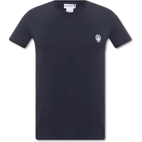 T-Shirt , Herren, Größe: XL - Dolce & Gabbana - Modalova