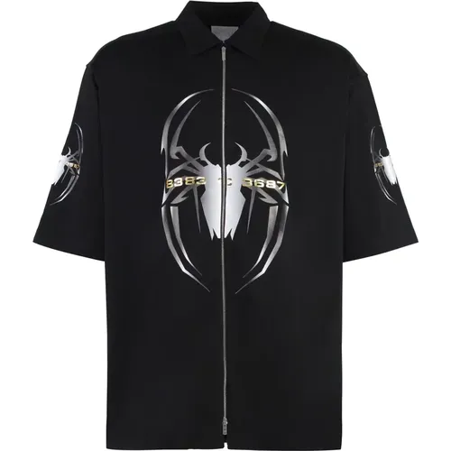 Baumwoll-T-Shirt mit Spider Design - Vetements - Modalova