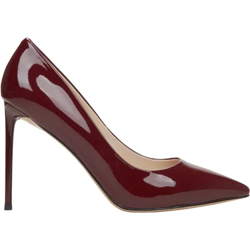 Pumps, female, , Size: 6 US Women`s Burgundy High Heels Pumps made of Genuine Leather Er00115757 - Estro - Modalova