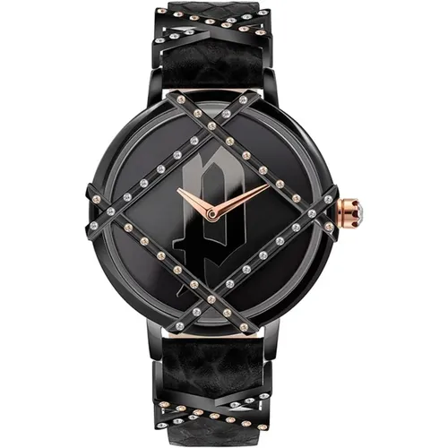 Watches, female, , Size: ONE SIZE Fashionable Analog Watch with Rhinestone Accents - Police - Modalova