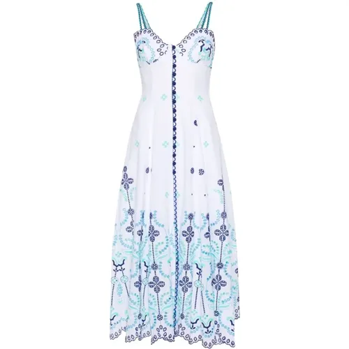 Blaues Besticktes Ausgestelltes Kleid , Damen, Größe: S - Charo Ruiz Ibiza - Modalova