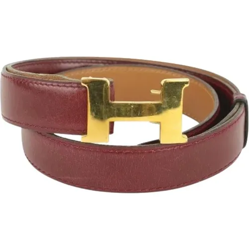 Pre-owned Belts, female, , Size: ONE SIZE Pre-owned Leather belts - Hermès Vintage - Modalova