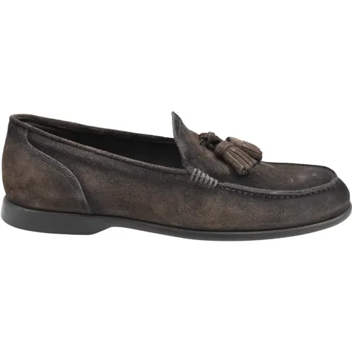 Ebony Wildleder Mokassin Loafers , Herren, Größe: 40 EU - Pantanetti - Modalova