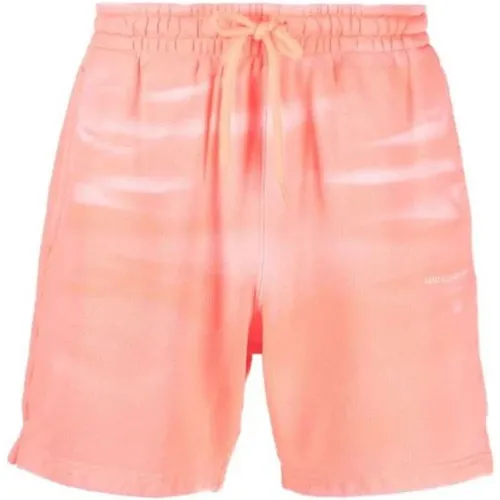 Tie-dye cotton track shorts , female, Sizes: S - alexander wang - Modalova