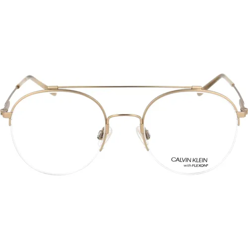 Glasses, male, , Size: 50 MM Stylish Optical Ck19144F Glasses - Calvin Klein - Modalova