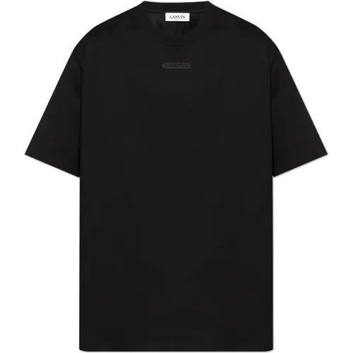 T-Shirt mit Logo , Herren, Größe: L - Lanvin - Modalova