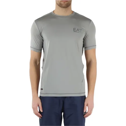 Stretch Ventus7 Technical Fabric T-shirt , male, Sizes: L, XL, M - Emporio Armani EA7 - Modalova
