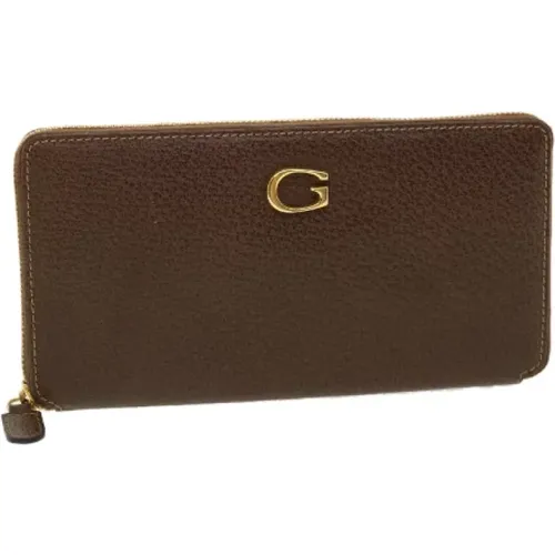 Pre-owned Wallets, female, , Size: ONE SIZE Pre-owned Gucci leather wallet - Gucci Vintage - Modalova