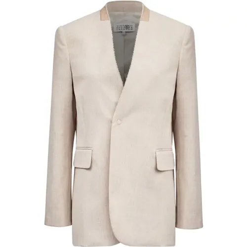 Blazers, female, , Size: S Jacket for Stylish Look - MM6 Maison Margiela - Modalova