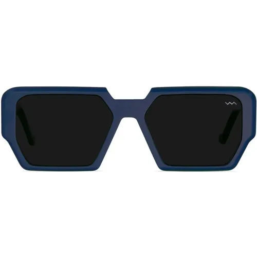Square Sunglasses Navy , female, Sizes: 55 MM - Vava Eyewear - Modalova
