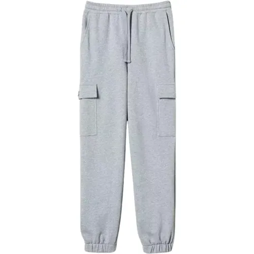 Cargo Joggers Grey Cotton Sweatpants , female, Sizes: XS - Twinset - Modalova