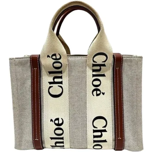 Pre-owned Tote Bags, female, , Size: ONE SIZE Pre-owned Canvas totes - Chloé Pre-owned - Modalova