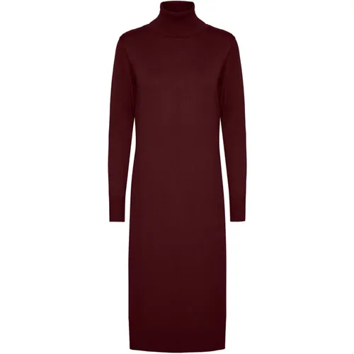 Soft Knit Roll Neck Long Dress , female, Sizes: M, XS - Saint Tropez - Modalova