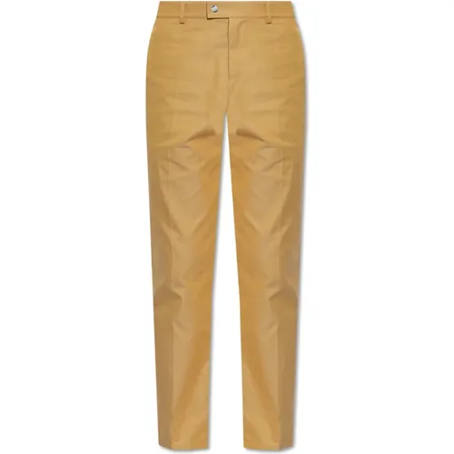 Chinos, male, , Size: S Pleat-front trousers - Burberry - Modalova