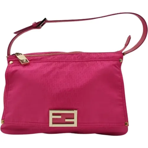 Pre-owned Shoulder Bags, female, , Size: ONE SIZE Pre-owned Canvas fendi-bags - Fendi Vintage - Modalova