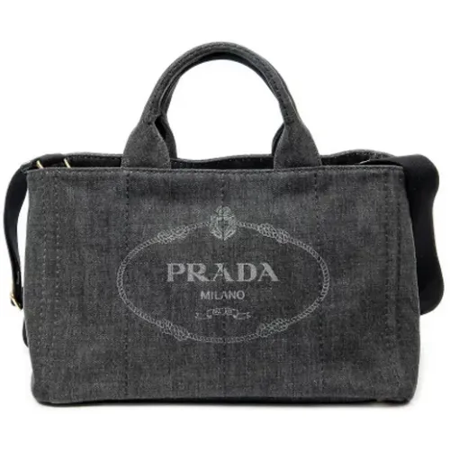 Pre-owned Tote Bags, female, , Size: ONE SIZE Pre-owned Canvas prada-bags - Prada Vintage - Modalova