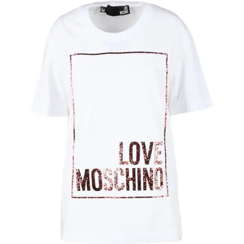 T-Shirts, female, , Size: S Tshirt - Love Moschino - Modalova