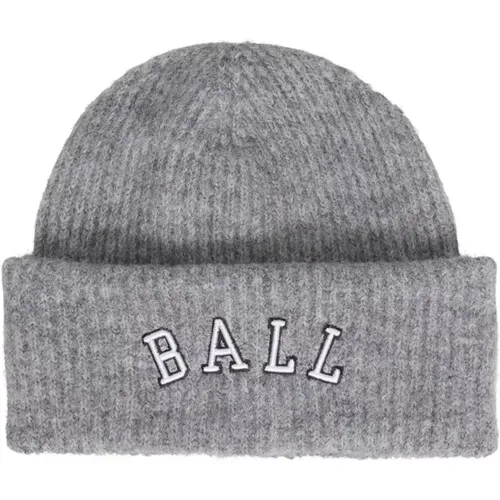 Beanies, female, , Size: ONE SIZE Grey Melange Beanie Accessory - Ball - Modalova