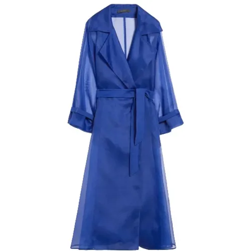 Silk Organza Tuxedo Coat , female, Sizes: XS - Max Mara - Modalova