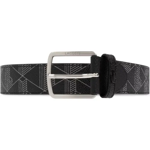 Belts, male, , Size: 125 CM Patterned belt - Lacoste - Modalova