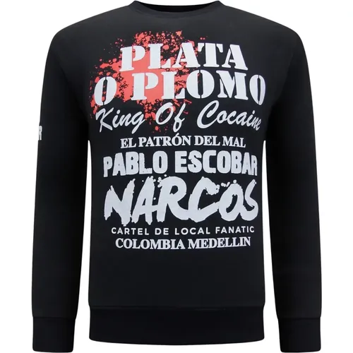 El Patron - Pablo Escobar Herrenpullover , Herren, Größe: XL - Local Fanatic - Modalova