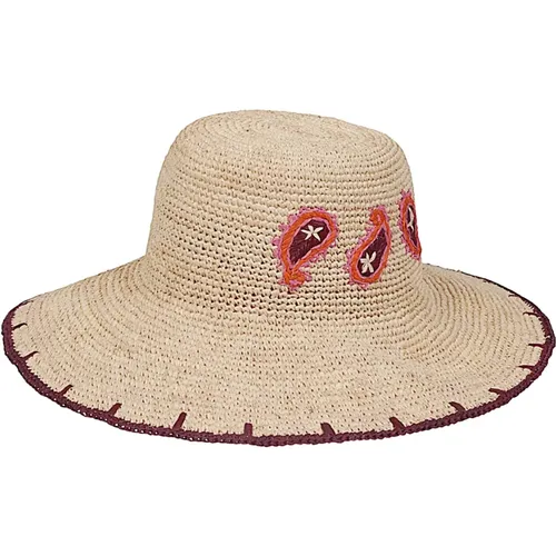 Hats, female, , Size: S Hand-Finished Hat with Contrasting Decorations - PS By Paul Smith - Modalova