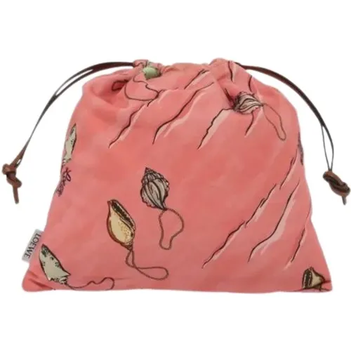 Pre-owned Bucket Bags, female, , Size: ONE SIZE Pre-owned Canvas Pouch - Loewe Pre-owned - Modalova