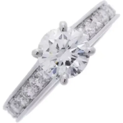 Pre-owned Jewellery, female, , Size: ONE SIZE Pre-owned Platinum rings - Cartier Vintage - Modalova