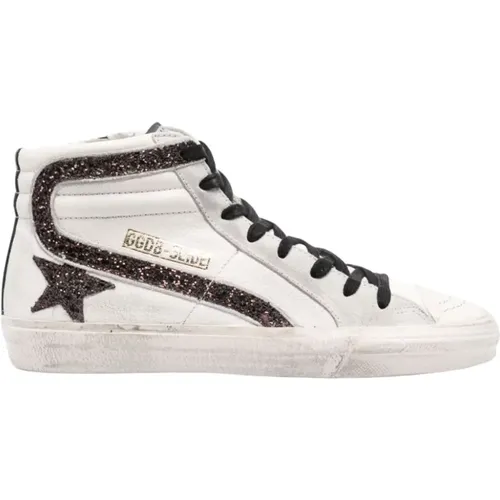 Glitter Wave High Top Sneakers , female, Sizes: 8 UK - Golden Goose - Modalova