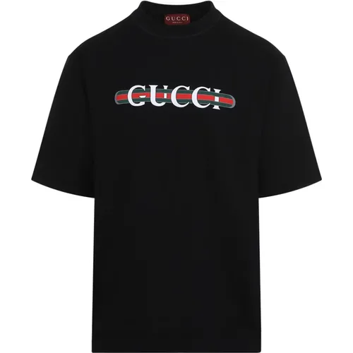 T-Shirts, male, , Size: S T-Shirt for Men Stylish - Gucci - Modalova