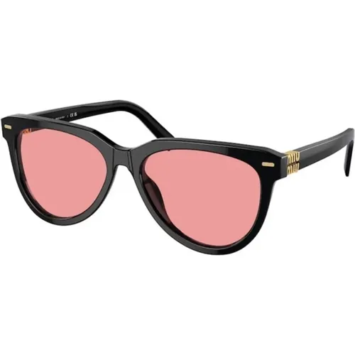 Red Lens Frame Sunglasses , unisex, Sizes: 56 MM - Miu Miu - Modalova