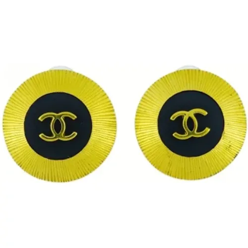 Pre-owned Jewellery, female, , Size: ONE SIZE Pre-owned Fabric earrings - Chanel Vintage - Modalova