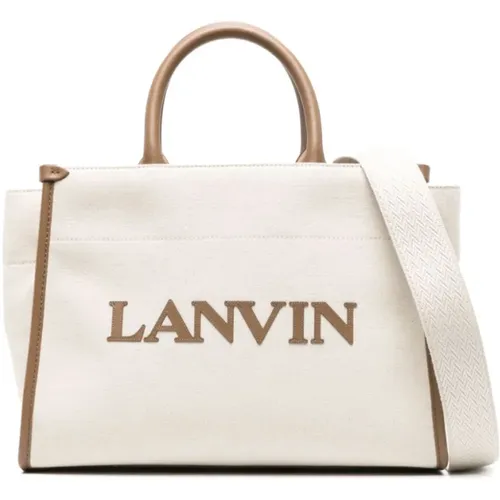 Milk Tote Bag with Shoulder Strap , female, Sizes: ONE SIZE - Lanvin - Modalova