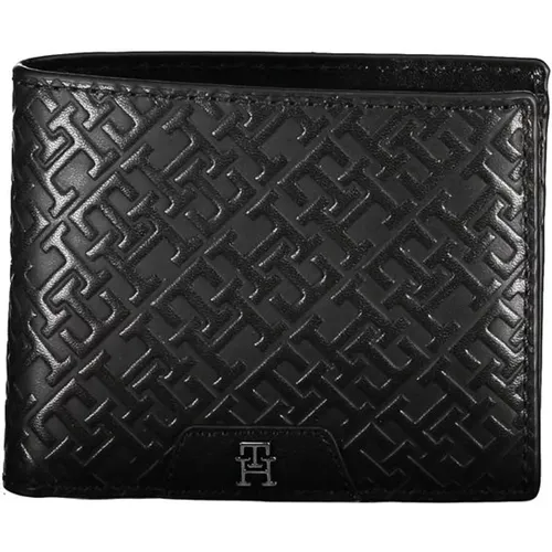 Wallets & Cardholders, male, , Size: ONE SIZE Elegant Leather Wallet with Two Cards - Tommy Hilfiger - Modalova