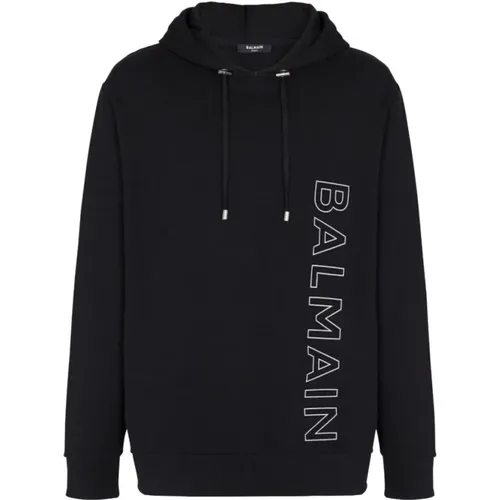 Hooded Sweatshirt , male, Sizes: M, S - Balmain - Modalova