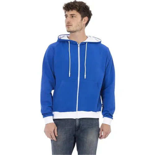 Zip-throughs, male, , Size: 3XL Hooded Sweatshirt with Zip Closure - Baldinini - Modalova