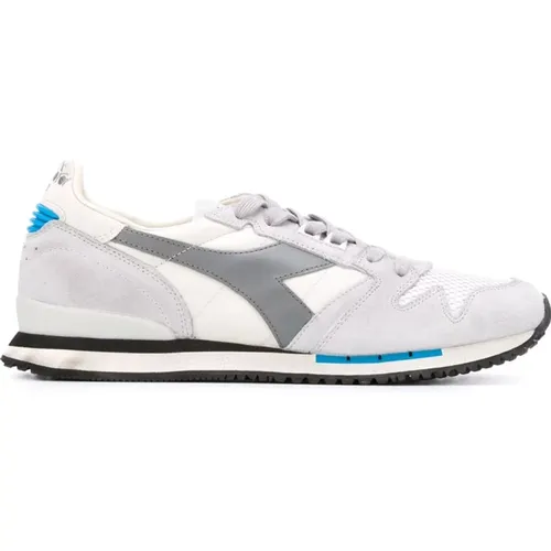 Sneakers, male, , Size: 7 1/2 US Exodusnyl Grey Alaskan Nylon Sneakers - Diadora - Modalova