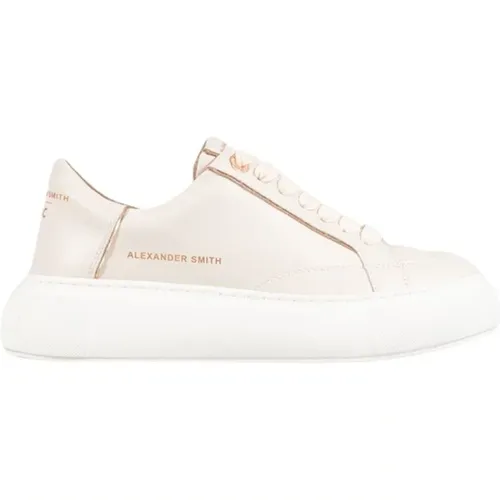 E Creme Kupfer Sneakers , Damen, Größe: 37 EU - Alexander Smith - Modalova