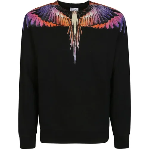 Icon Wings Pink Sweatshirt , Herren, Größe: XL - Marcelo Burlon - Modalova