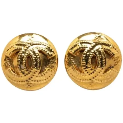 Pre-owned Jewellery, female, , Size: ONE SIZE Pre-owned Metal earrings - Chanel Vintage - Modalova