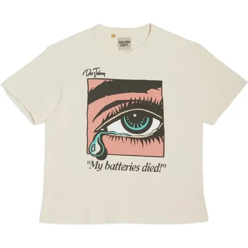 T-Shirts, male, , Size: XL Pop Art Sad Eye T-Shirt Db-1032 - Gallery Dept. - Modalova