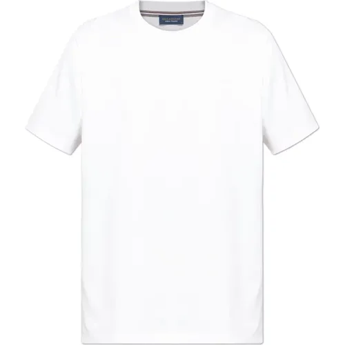 T-Shirts, male, , Size: S T-shirt with embroidered logo - PAUL & SHARK - Modalova