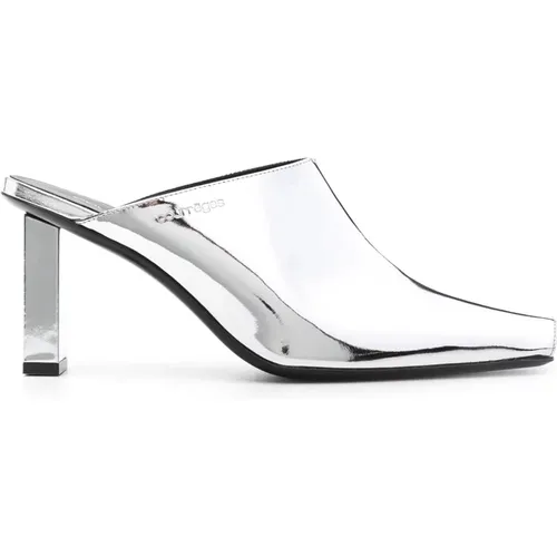 Sleek Mirror Mules , female, Sizes: 3 UK - Courrèges - Modalova