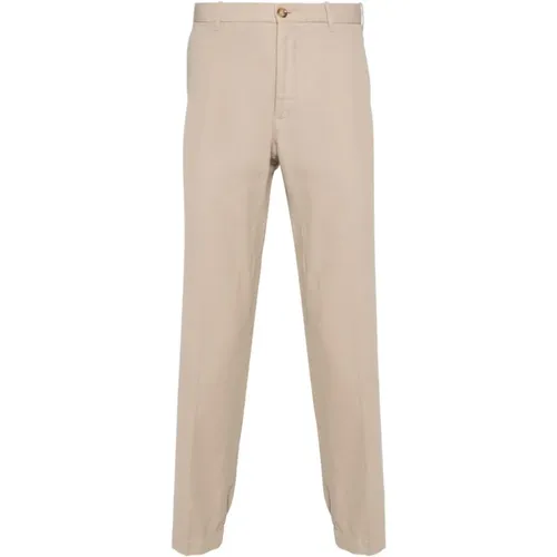 Chinos, male, , Size: XL Linen Cotton Blend Slim Pants - Incotex - Modalova