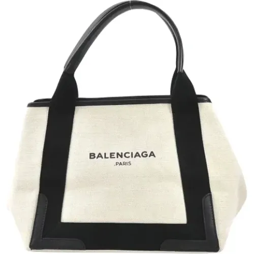 Pre-owned Tote Bags, female, , Size: ONE SIZE Pre-owned Canvas handbags - Balenciaga Vintage - Modalova