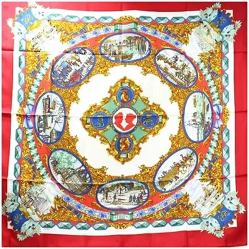 Pre-owned Silk scarves , female, Sizes: ONE SIZE - Hermès Vintage - Modalova