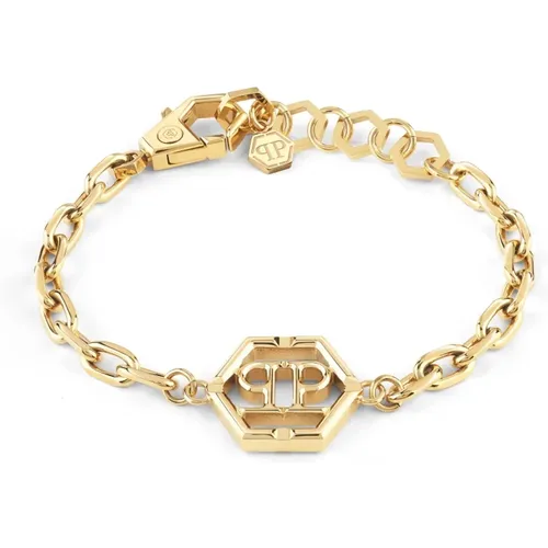 Hexagon Stainless Steel Bracelet Women , female, Sizes: ONE SIZE - Philipp Plein - Modalova