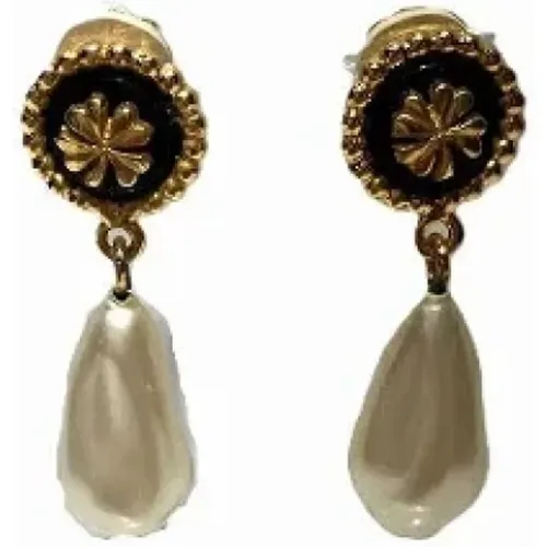 Pre-owned Jewellery, female, , Size: ONE SIZE Pre-owned Plastic earrings - Chanel Vintage - Modalova