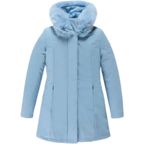 Pelzjacke mit Logoärmel , Damen, Größe: M - RefrigiWear - Modalova